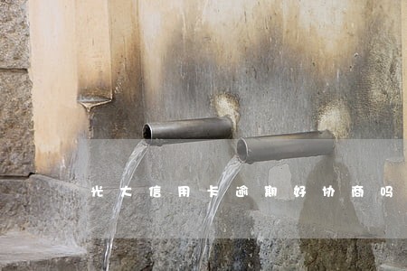 光大信用卡逾期好协商吗