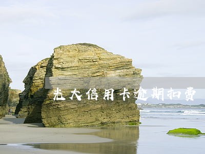 光大信用卡逾期扣费 光大信用卡逾期扣费