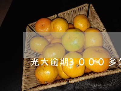 光大逾期3000多久上门催款
