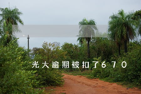 光大逾期被扣了670 光大逾期被扣了670