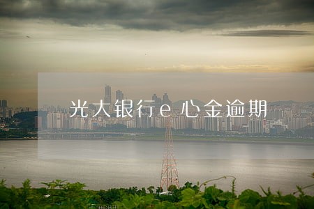 光大银行e心金逾期 光大银行e心金逾期