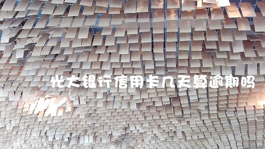 光大银行信用卡几天算逾期吗 光大银行信用卡几天算逾期吗