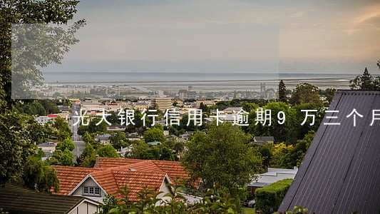 光大银行信用卡逾期9万三个月了 光大银行信用卡逾期9万三个月了
