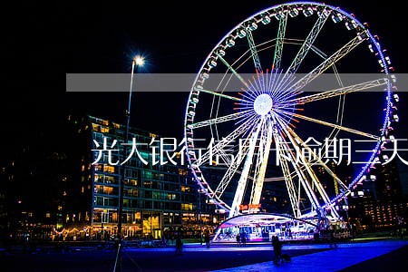 光大银行信用卡逾期三天后果 光大银行信用卡逾期三天后果