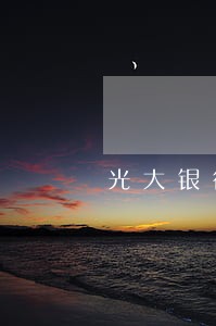 光大银行信用卡逾期了怎么办半年
