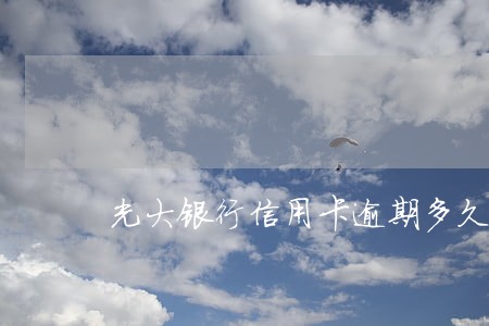 光大银行信用卡逾期多久会上诉