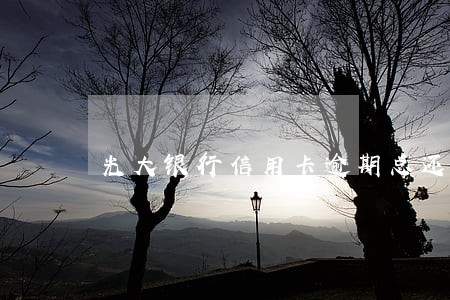 光大银行信用卡逾期总还款 光大银行信用卡逾期总还款