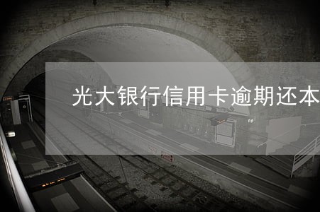 光大银行信用卡逾期还本可以吗 光大银行信用卡逾期还本可以吗