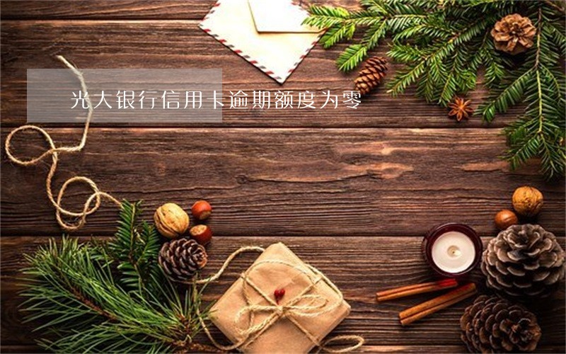光大银行信用卡逾期额度为零 光大银行信用卡逾期额度为零