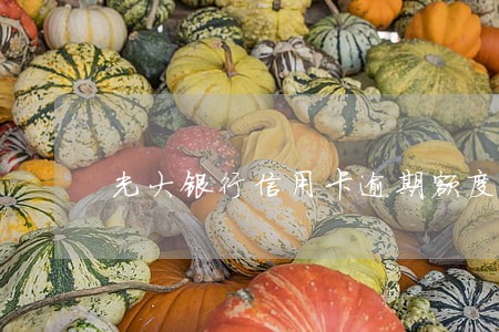 光大银行信用卡逾期额度降为0 光大银行信用卡逾期额度降为0