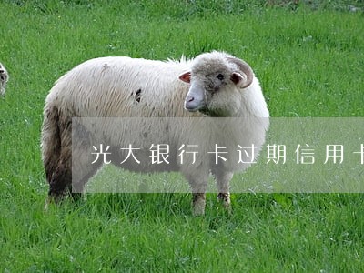 光大银行卡过期信用卡逾期 光大银行卡过期信用卡逾期