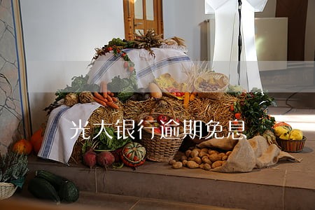 光大银行逾期免息 光大银行逾期免息