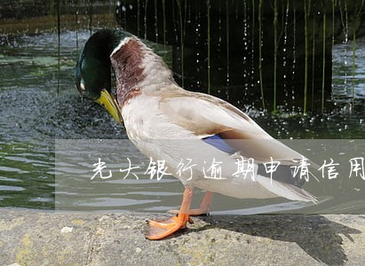 光大银行逾期申请信用卡 光大银行逾期申请信用卡