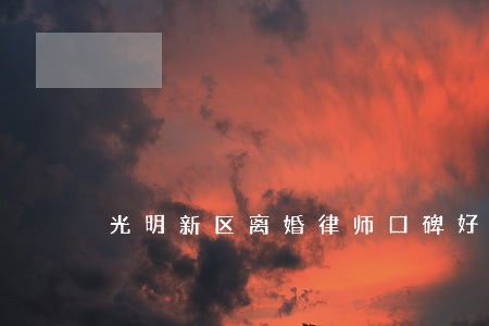 光明新区离婚律师口碑好 光明新区离婚律师口碑好