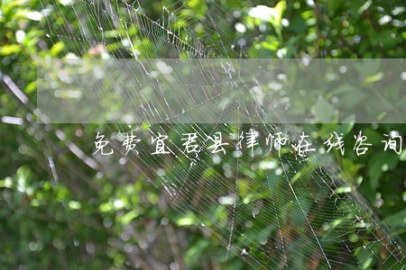 免费宜君县律师在线咨询 免费宜君县律师在线咨询