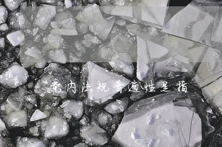 党内法规普遍性是指 党内法规普遍性是指