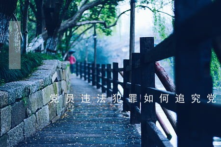 党员违法犯罪如何追究党纪责任 党员违法犯罪如何追究党纪责任