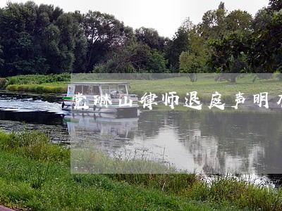 党琳山律师退庭声明有感 党琳山律师退庭声明有感