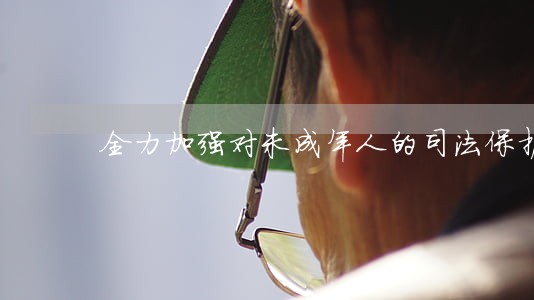 全力加强对未成年人的司法保护 全力加强对未成年人的司法保护