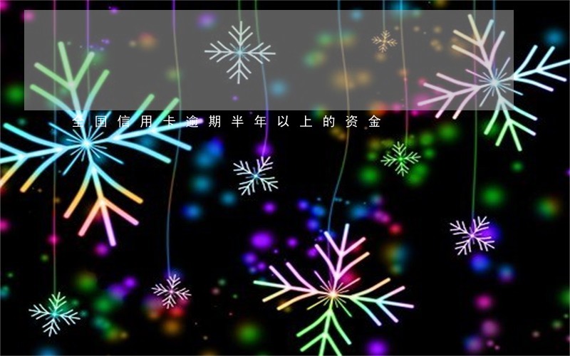 全国信用卡逾期半年以上的资金