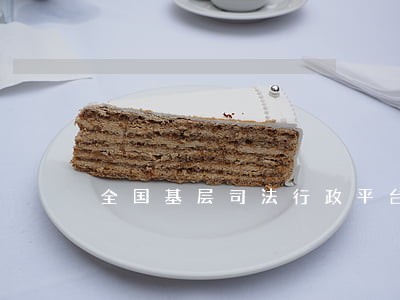 全国基层司法行政平台