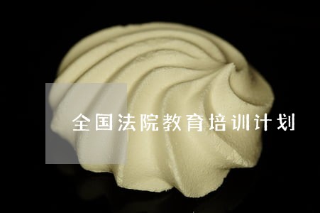 全国法院教育培训计划