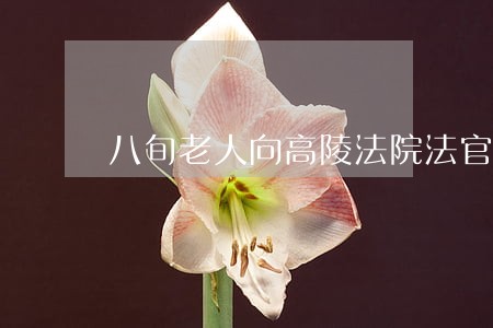 八旬老人向高陵法院法官送锦旗 八旬老人向高陵法院法官送锦旗