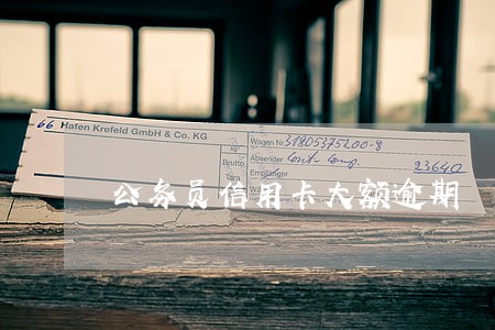 公务员信用卡大额逾期 公务员信用卡大额逾期