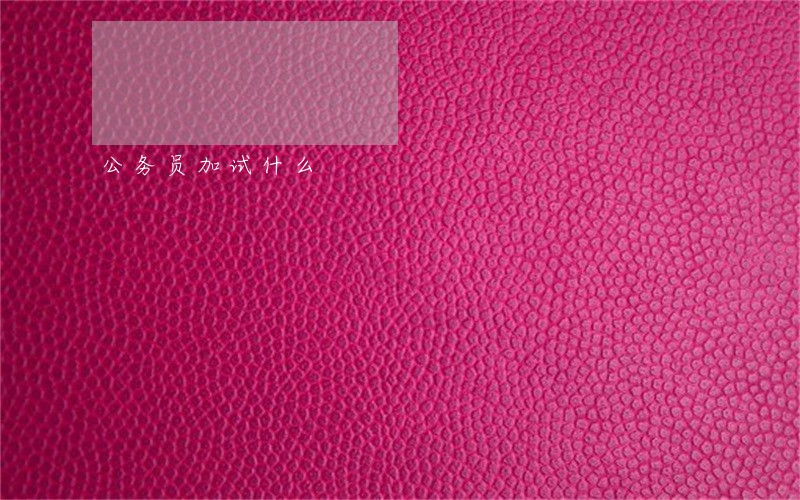 公务员加试什么 公务员加试什么