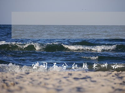 公司不分红股东诉讼 公司不分红股东诉讼