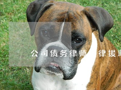 公司债务律师法律援助 公司债务律师法律援助
