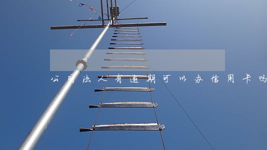 公司法人有逾期可以办信用卡吗