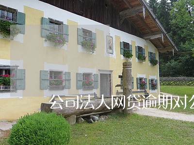 公司法人网贷逾期对公司有影响吗 公司法人网贷逾期对公司有影响吗