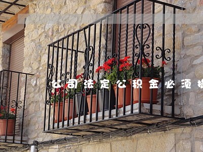 公司法定公积金必须提取吗