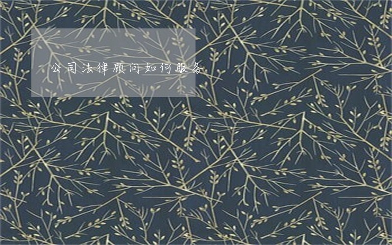 公司法律顾问如何服务 公司法律顾问如何服务