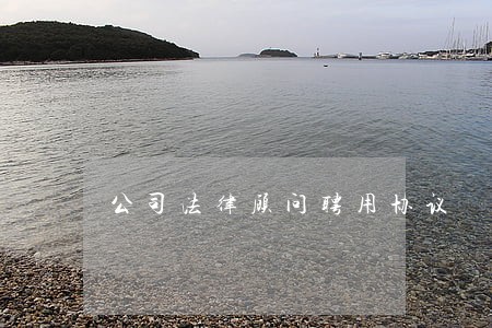公司法律顾问聘用协议 公司法律顾问聘用协议