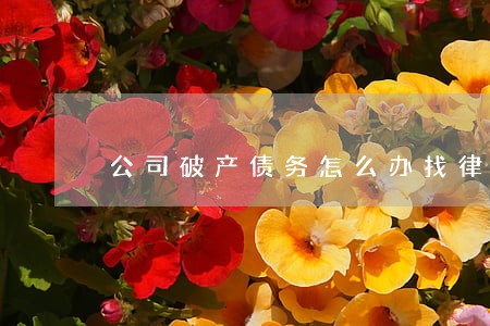 公司破产债务怎么办找律师 公司破产债务怎么办找律师