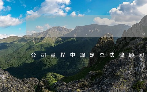 公司章程中规定总法律顾问职责 公司章程中规定总法律顾问职责