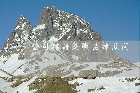 公司聘请兼职法律顾问 公司聘请兼职法律顾问