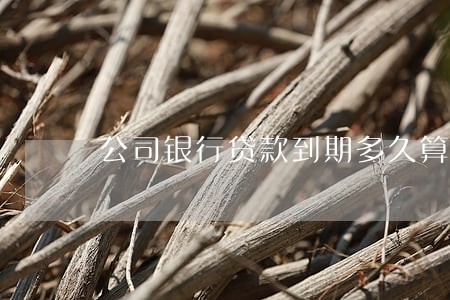 公司银行贷款到期多久算逾期 公司银行贷款到期多久算逾期
