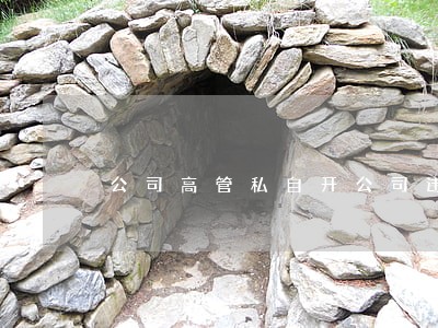 公司高管私自开公司违法 公司高管私自开公司违法