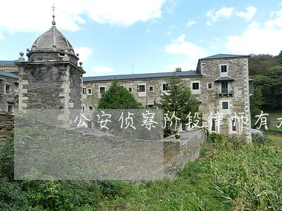公安侦察阶段律师有大作用 公安侦察阶段律师有大作用