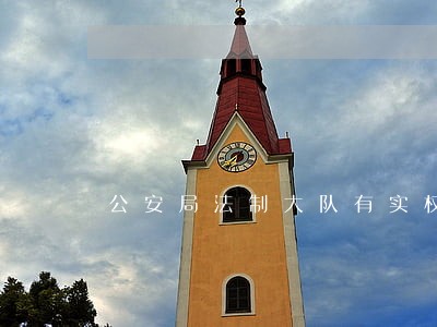 公安局法制大队有实权吗