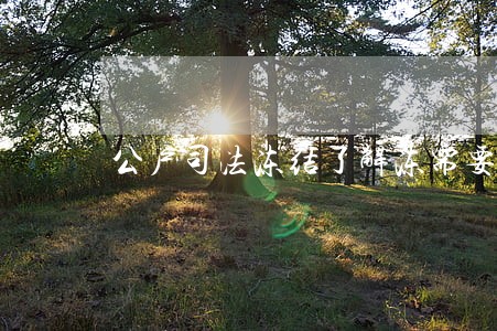 公户司法冻结了解冻需要多久 公户司法冻结了解冻需要多久