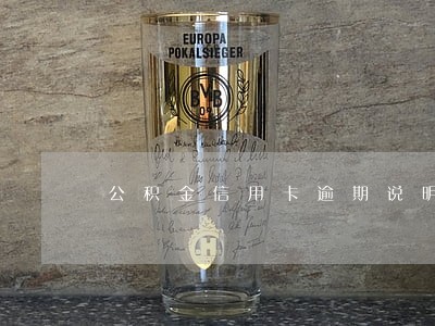 公积金信用卡逾期说明书 公积金信用卡逾期说明书