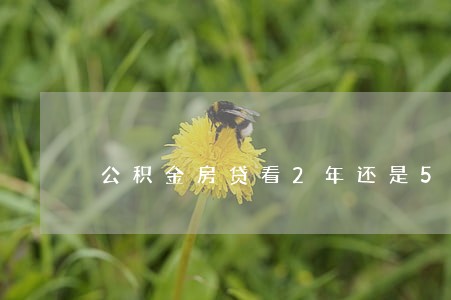 公积金房贷看2年还是5年逾期 公积金房贷看2年还是5年逾期