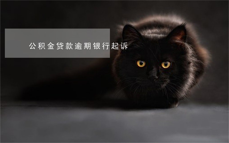 公积金贷款逾期银行起诉 公积金贷款逾期银行起诉