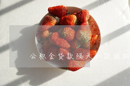 公积金贷款隔天扣款逾期 公积金贷款隔天扣款逾期