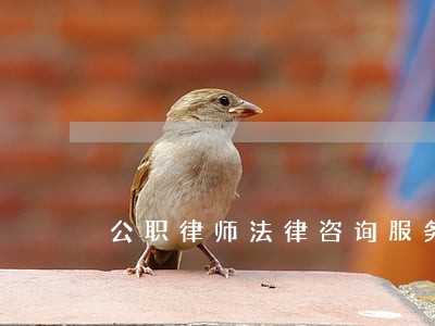 公职律师法律咨询服务 公职律师法律咨询服务