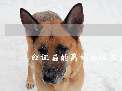 公证后的离婚协议书过户 公证后的离婚协议书过户